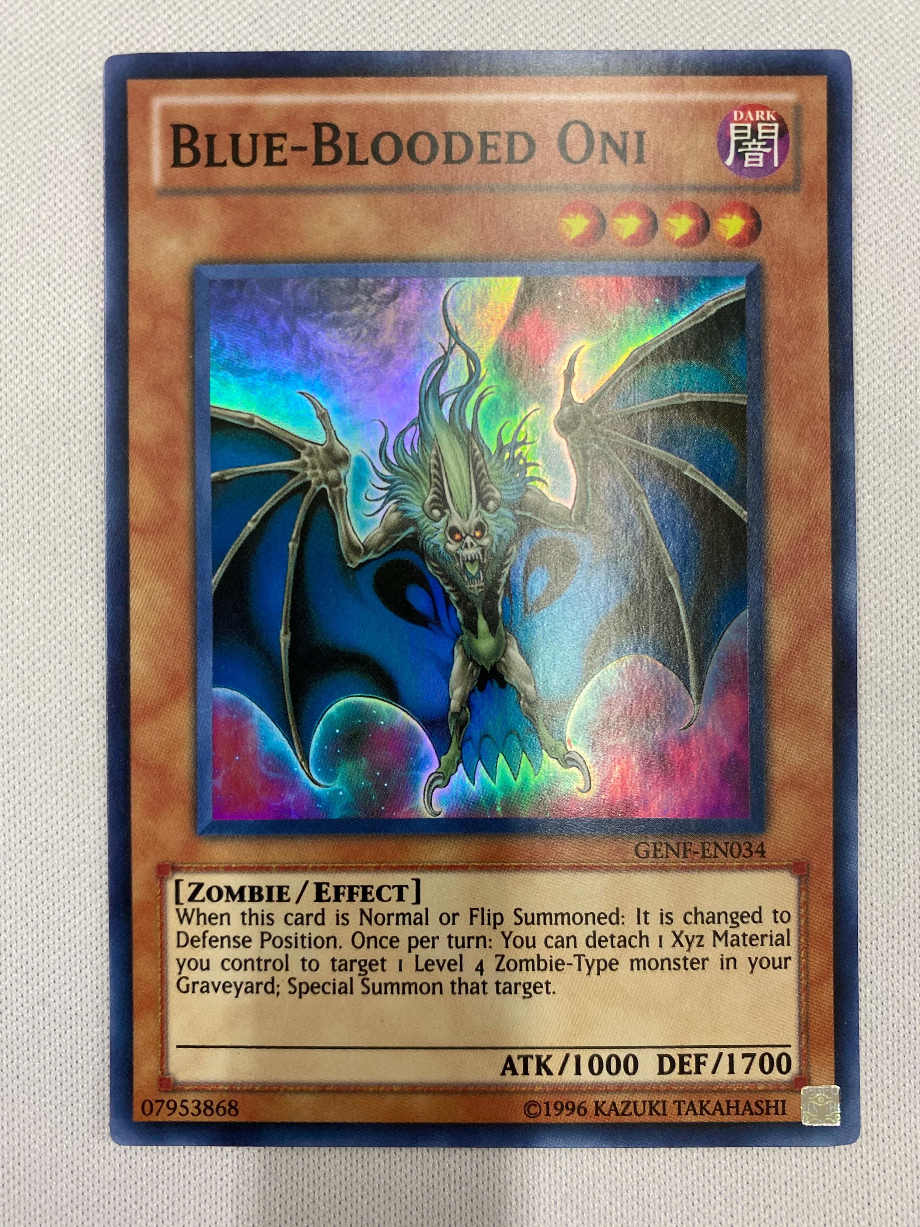 Blue-Blooded Oni  GENF-EN034  Super Rare  Unlimited Edition Near Mint