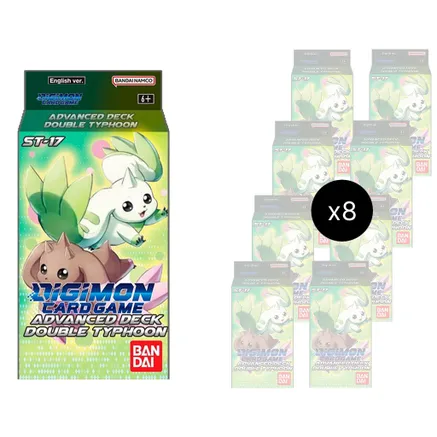 Double Typhoon Advanced Starter Deck Display - Starter Deck 17: Double Typhoon Advanced Deck Set (ST-17)