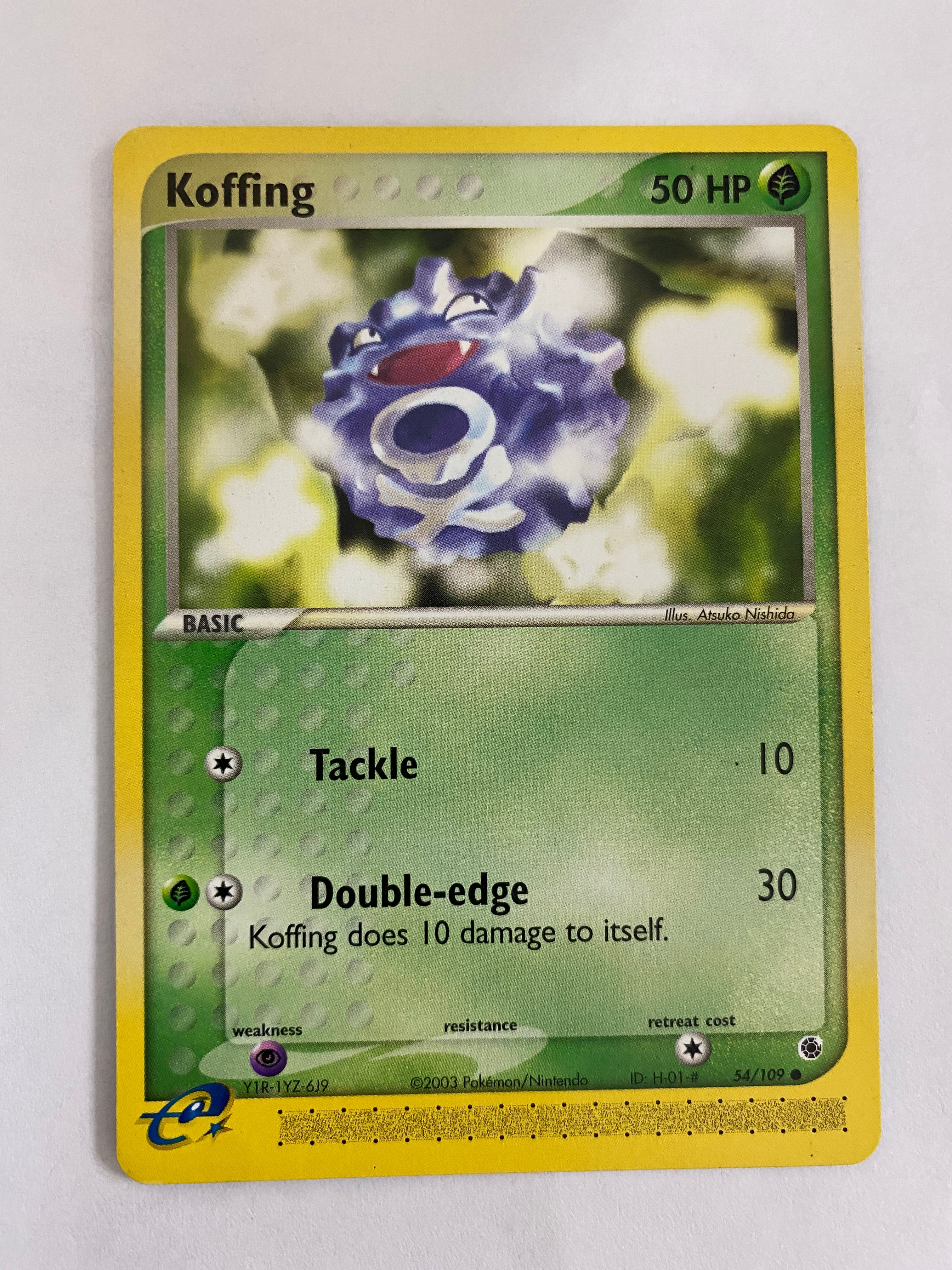 Koffing 54/109 EX Ruby & Sapphire Non Holo Rare Pokemon Card NM