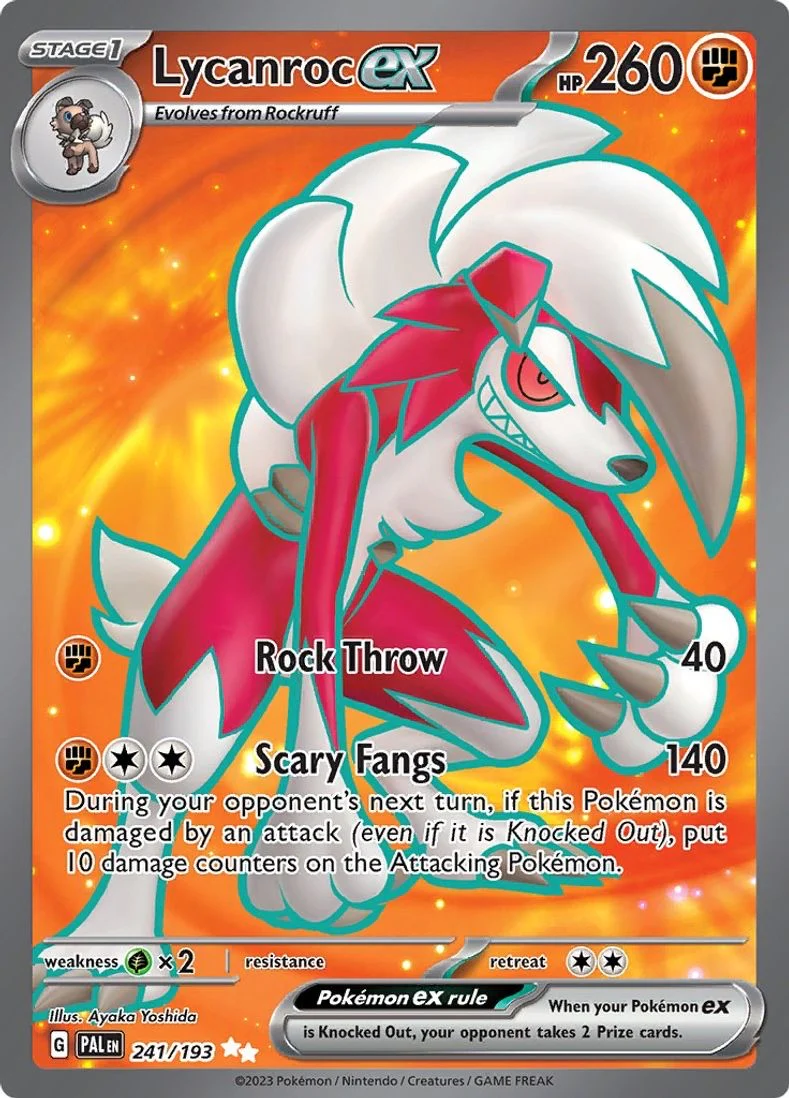 Lycanroc ex - 241/193 - SV02: Paldea Evolved (SV02)