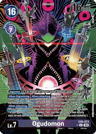 Ogudomon (Alternate Art) - Infernal Ascension (EX06)