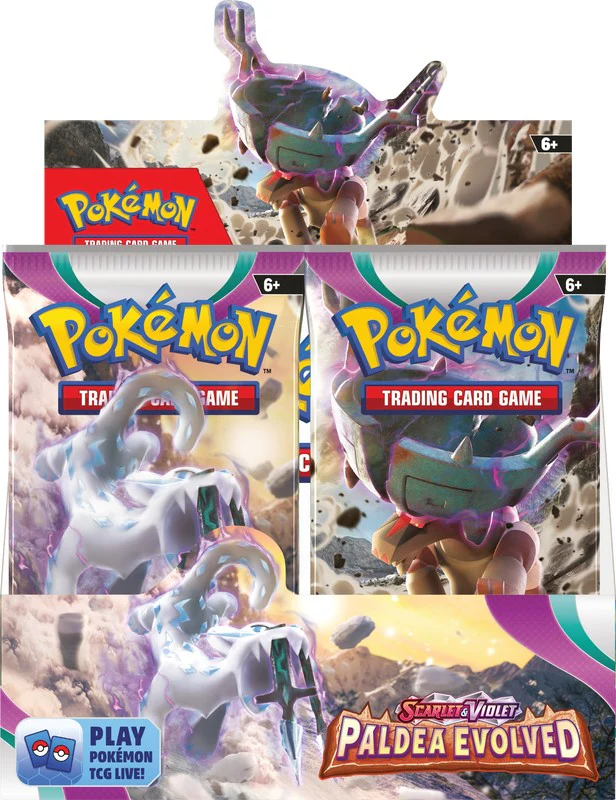 Pokemon TCG Paldea Evolved Booster Box 6 Boxes Case SV02: Paldea Evolved