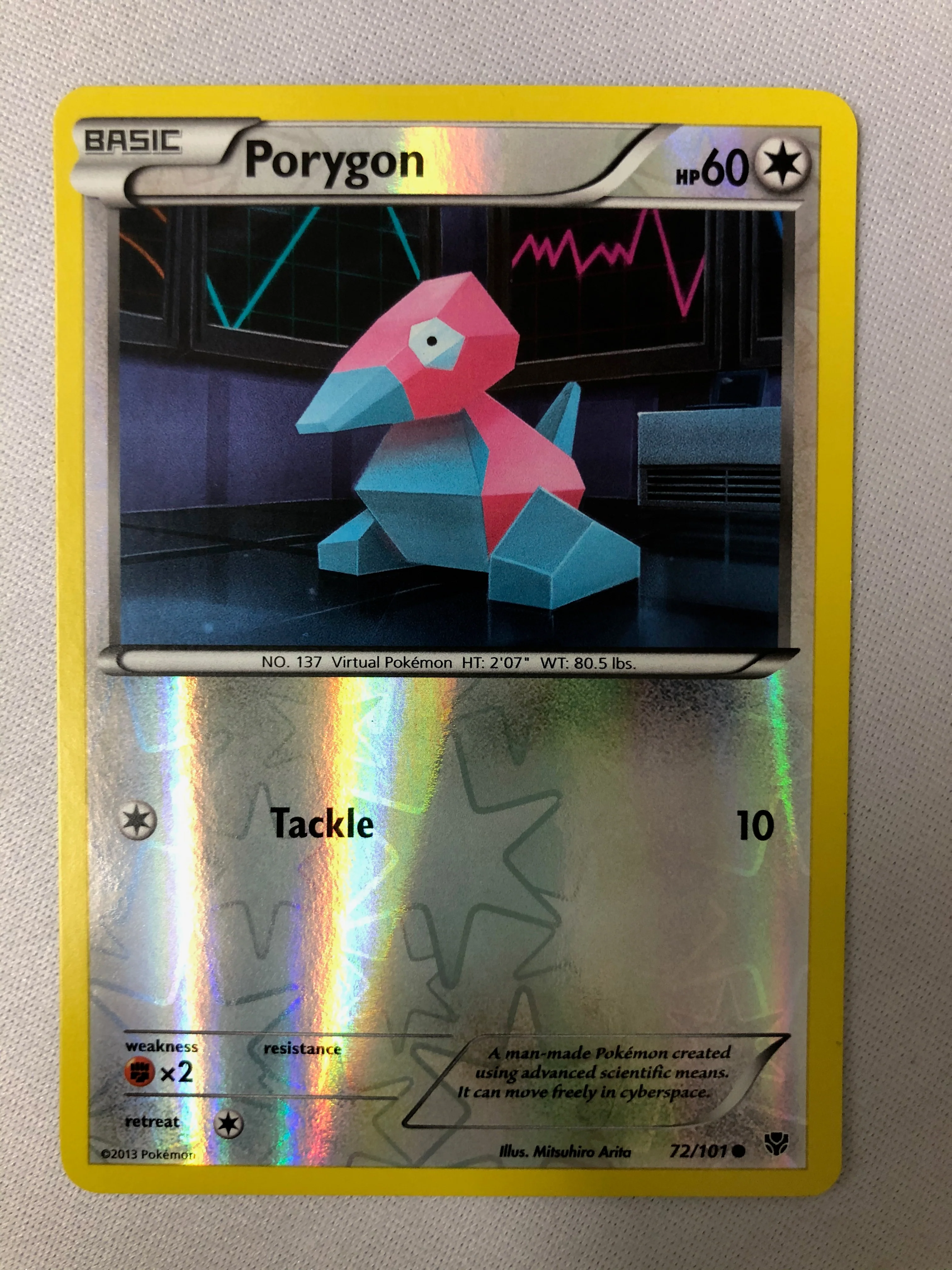 Porygon 72/101 Plasma Blast Common Reverse Holo Pokemon Card NM