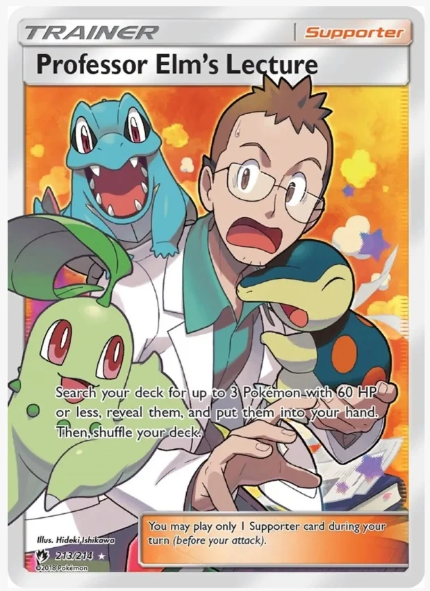 Professor Elm's Lecture (Full Art) - SM - Lost Thunder (SM8)