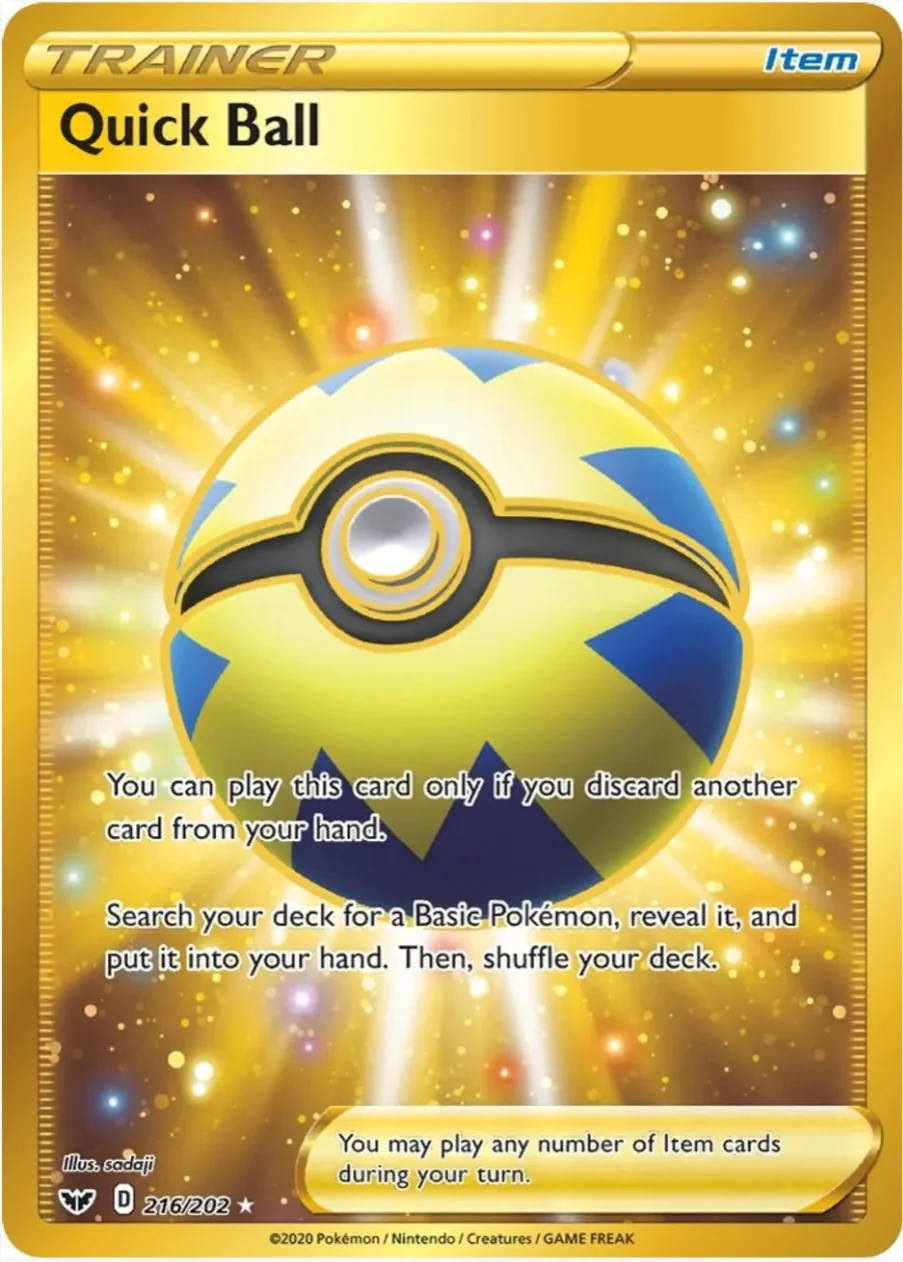 Quick Ball (Secret) - SWSH01: Sword & Shield Base Set (SWSH01)