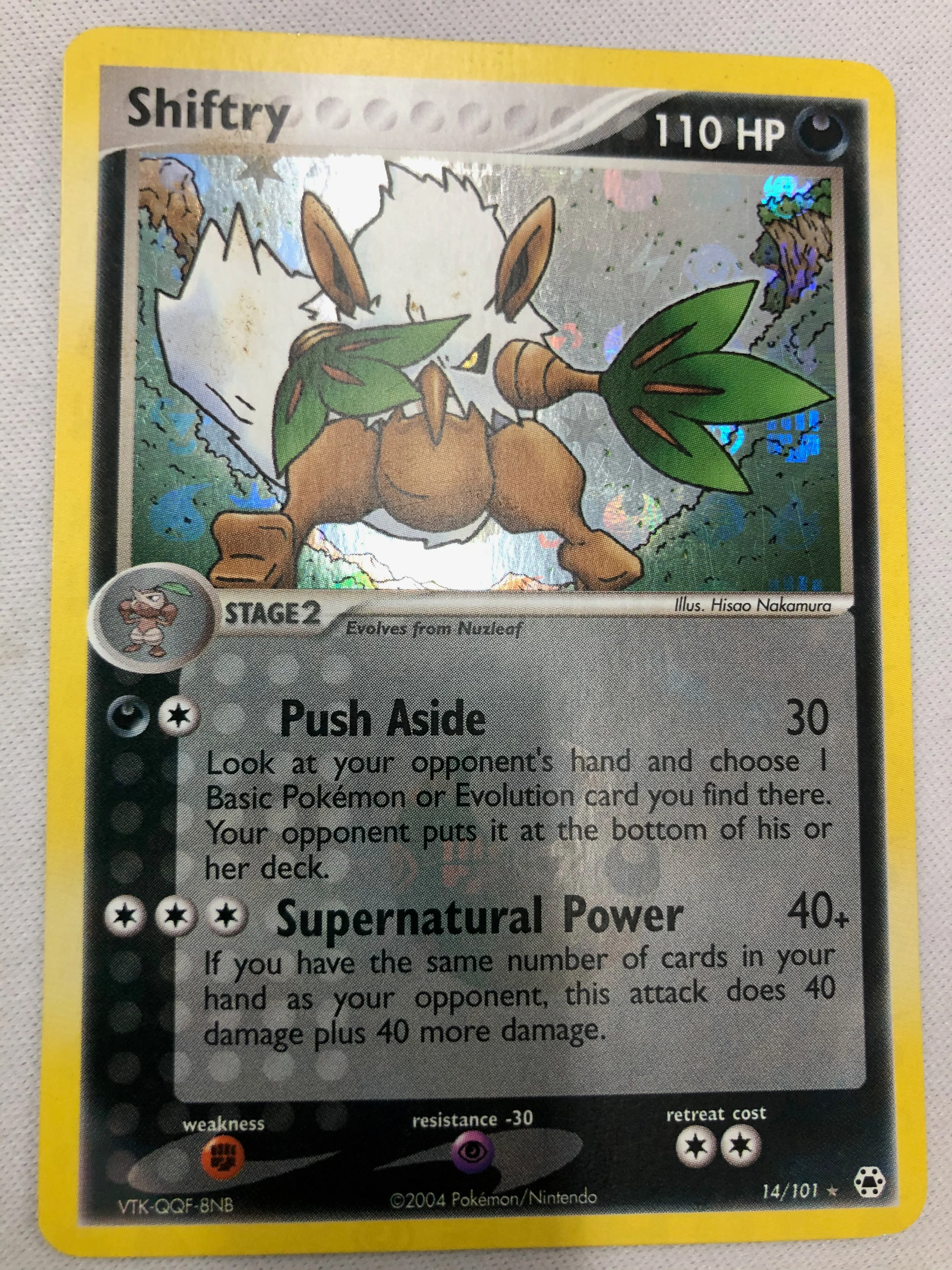 Shiftry 14/101 Hidden Legends Rare Holo Foil Near Mint