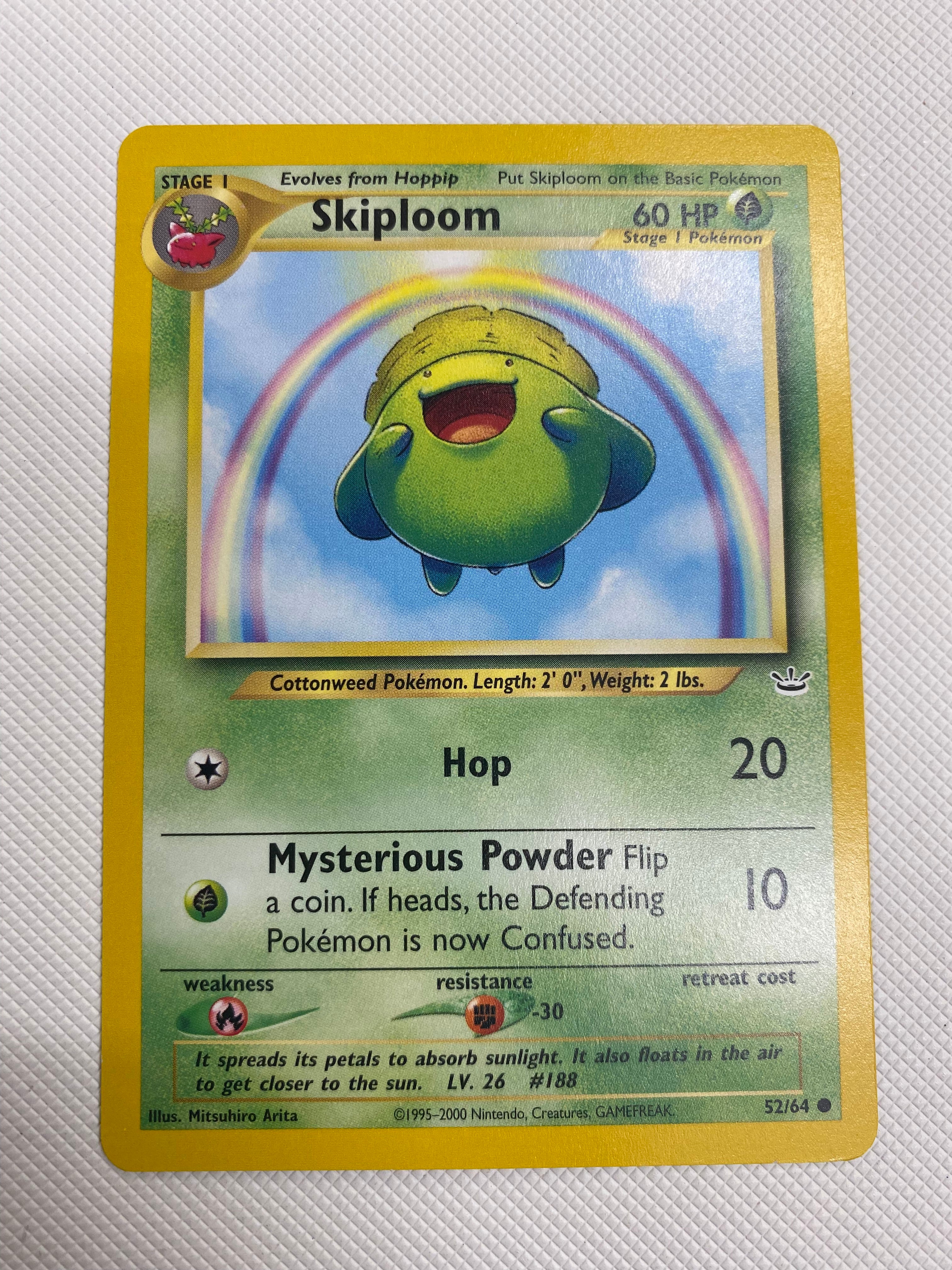 Skiploom 52/64 Neo Revelation Set  Common Pokemon Card Unlimited NM