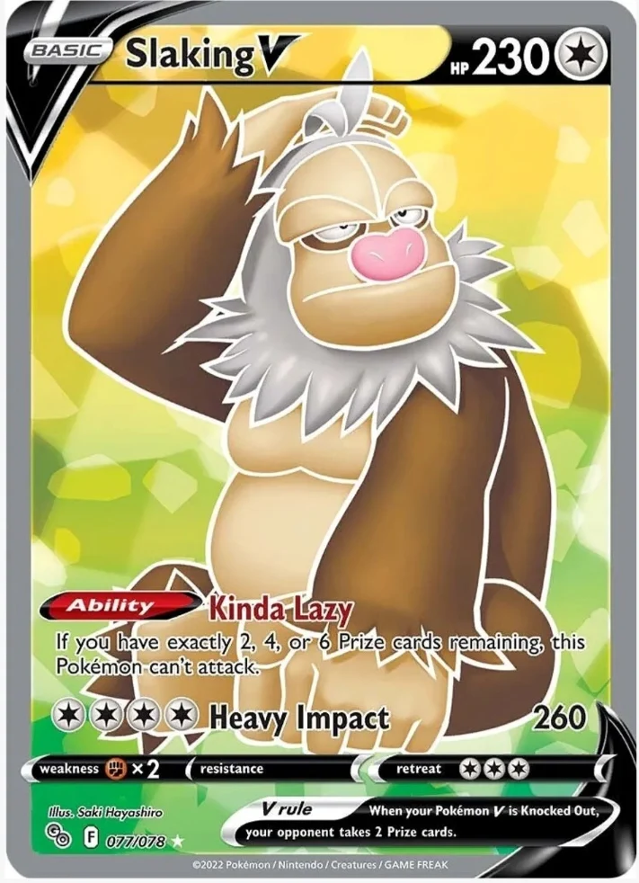 Slaking V (Full Art) - Pokemon GO (PGO)