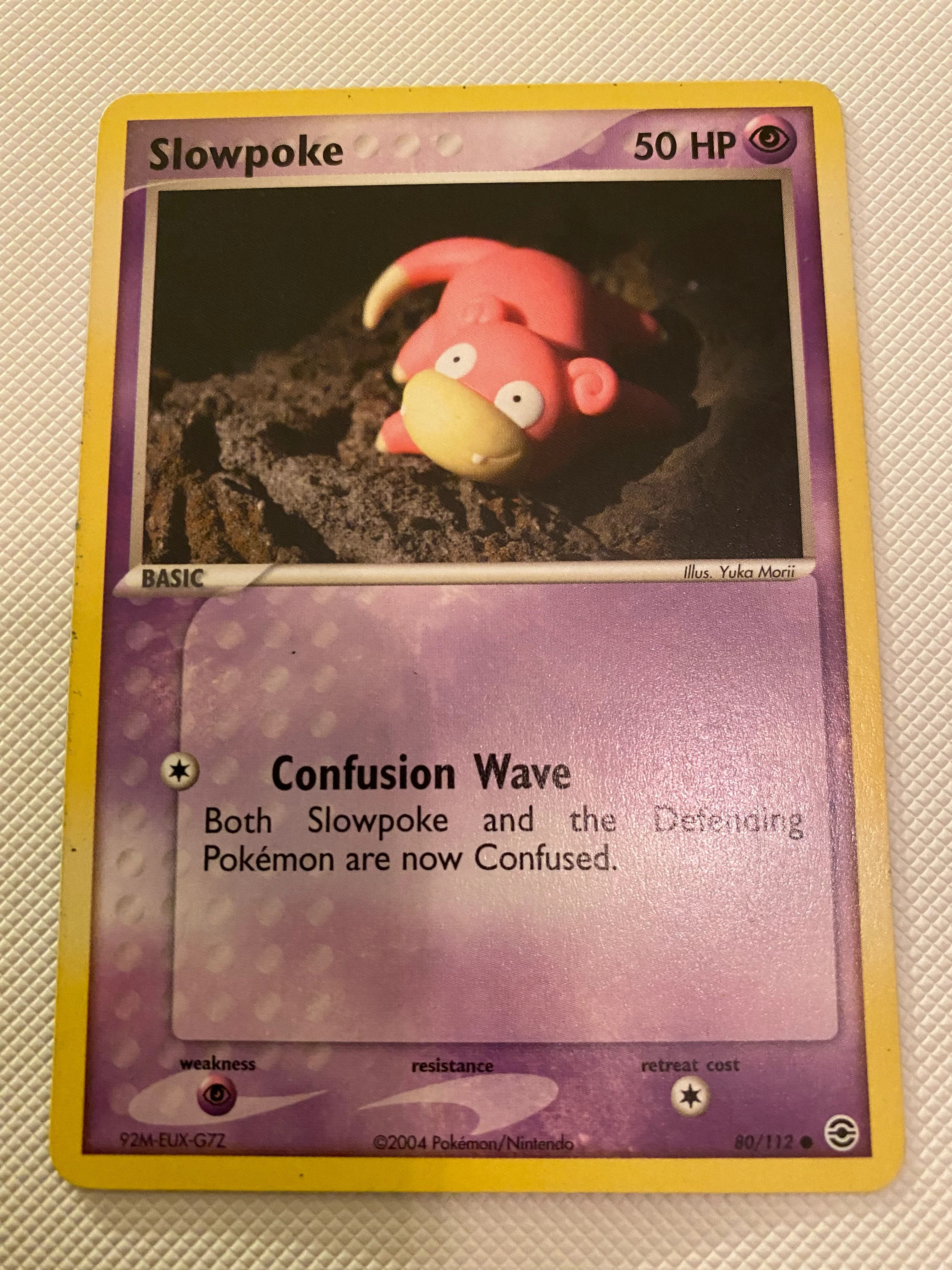Slowpoke  80/112 Pokemon Trading Card Near Mint