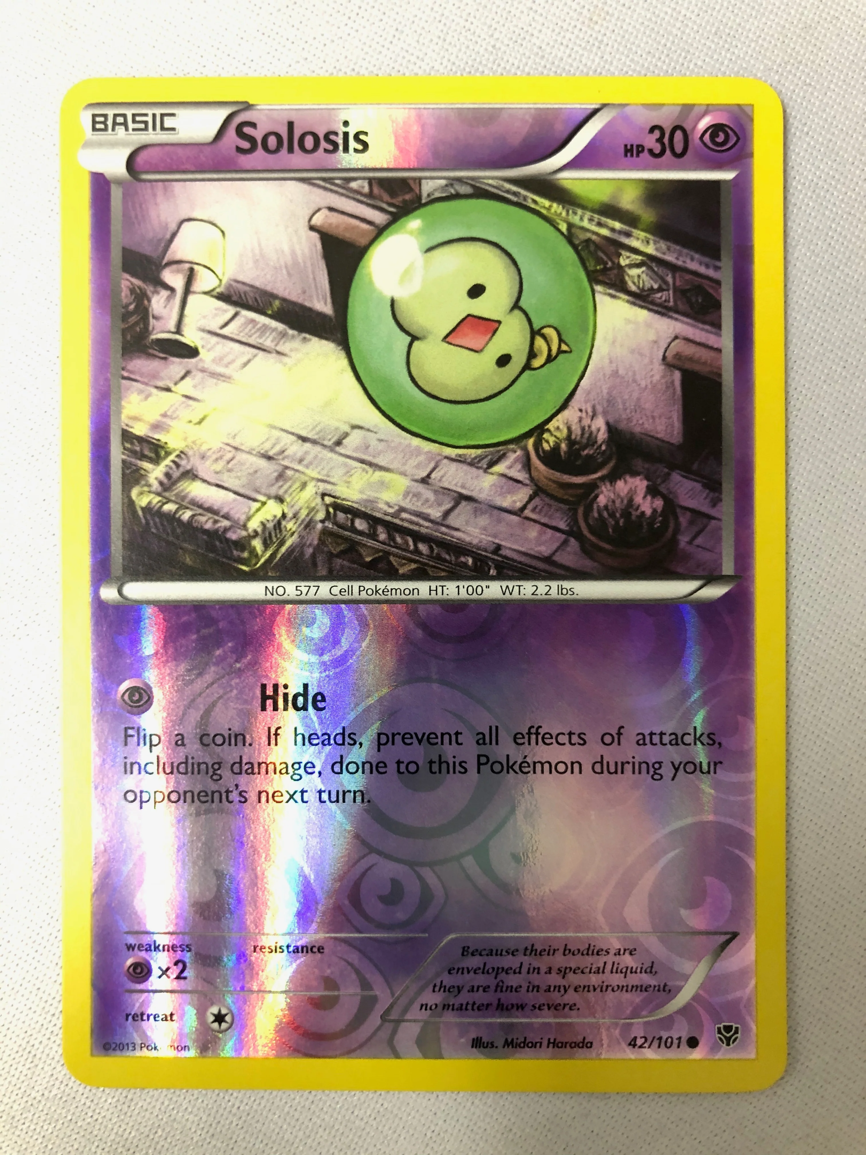 Solosis 42/101 Plasma Blast Common Reverse Holo Pokemon Card NM