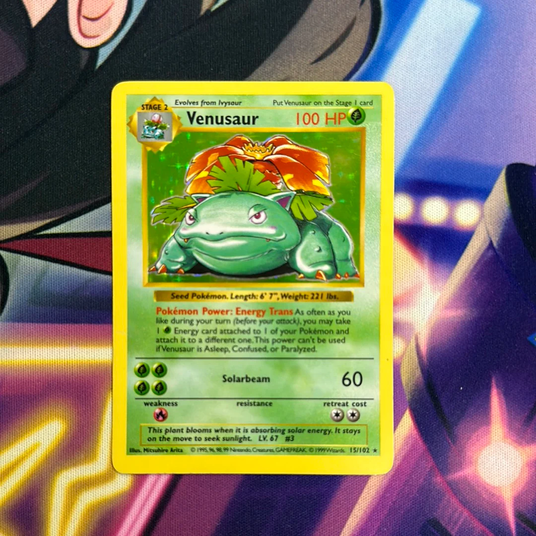 Venusaur 15/102 Base Set HOLO RARE Pokemon