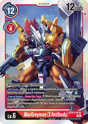 WarGreymon (X Antibody) - X Record (BT09)