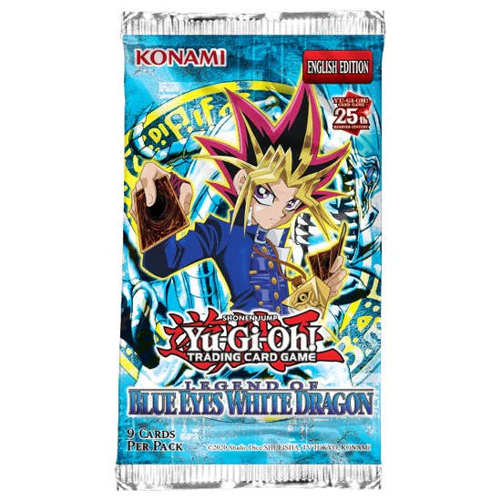 Yugioh 25th Anniversary 5 Booster Boxes Bundle Invasion of Chaos, Legend of Blue-Eyes White Dragon, Metal Raiders, Pharoah's Servant, and Spell Ruler - Image 2