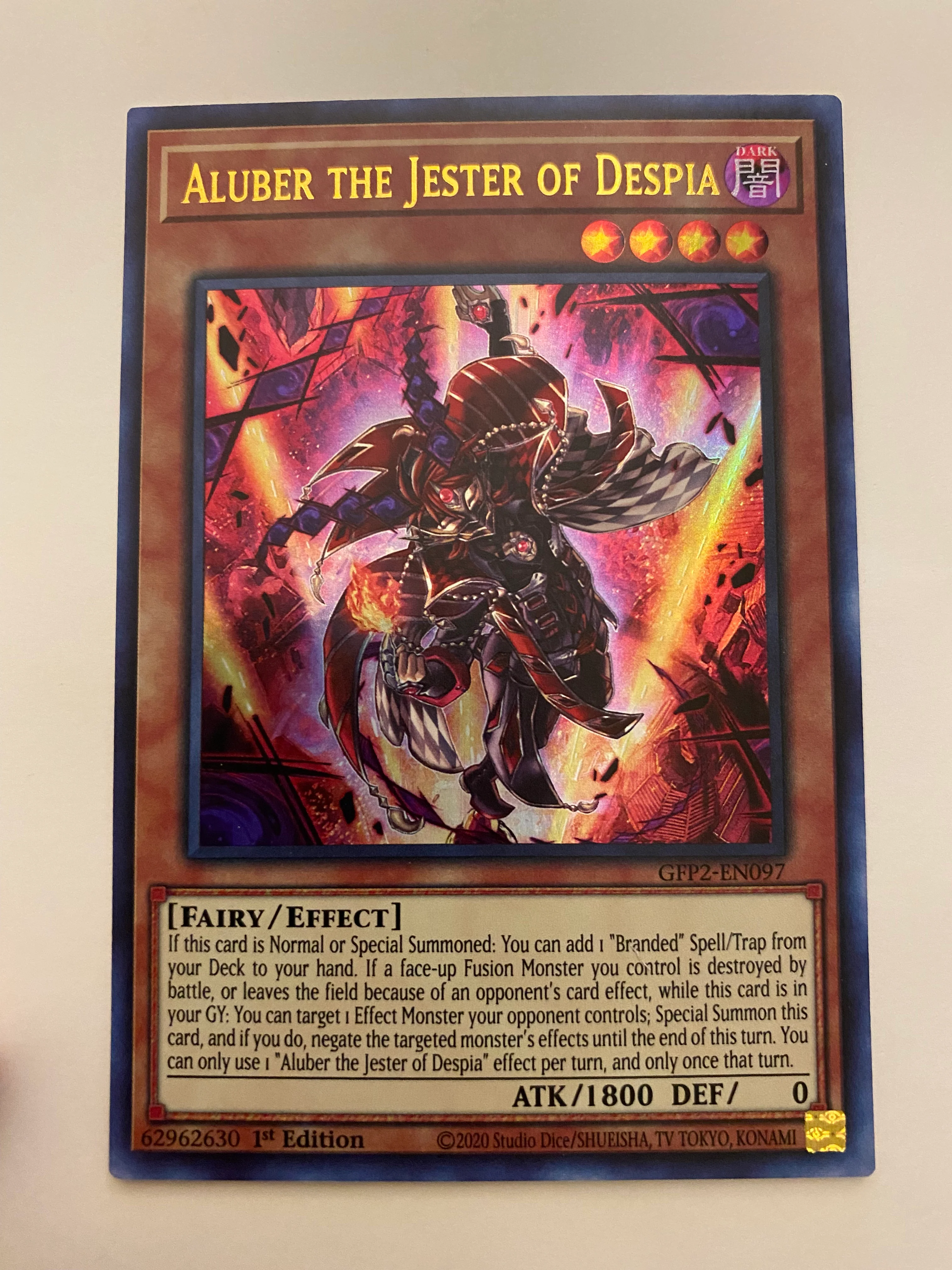Yugioh Aluber the Jester of Despia GFP2-EN097 Ultra Rare 1st Edition Near Mint