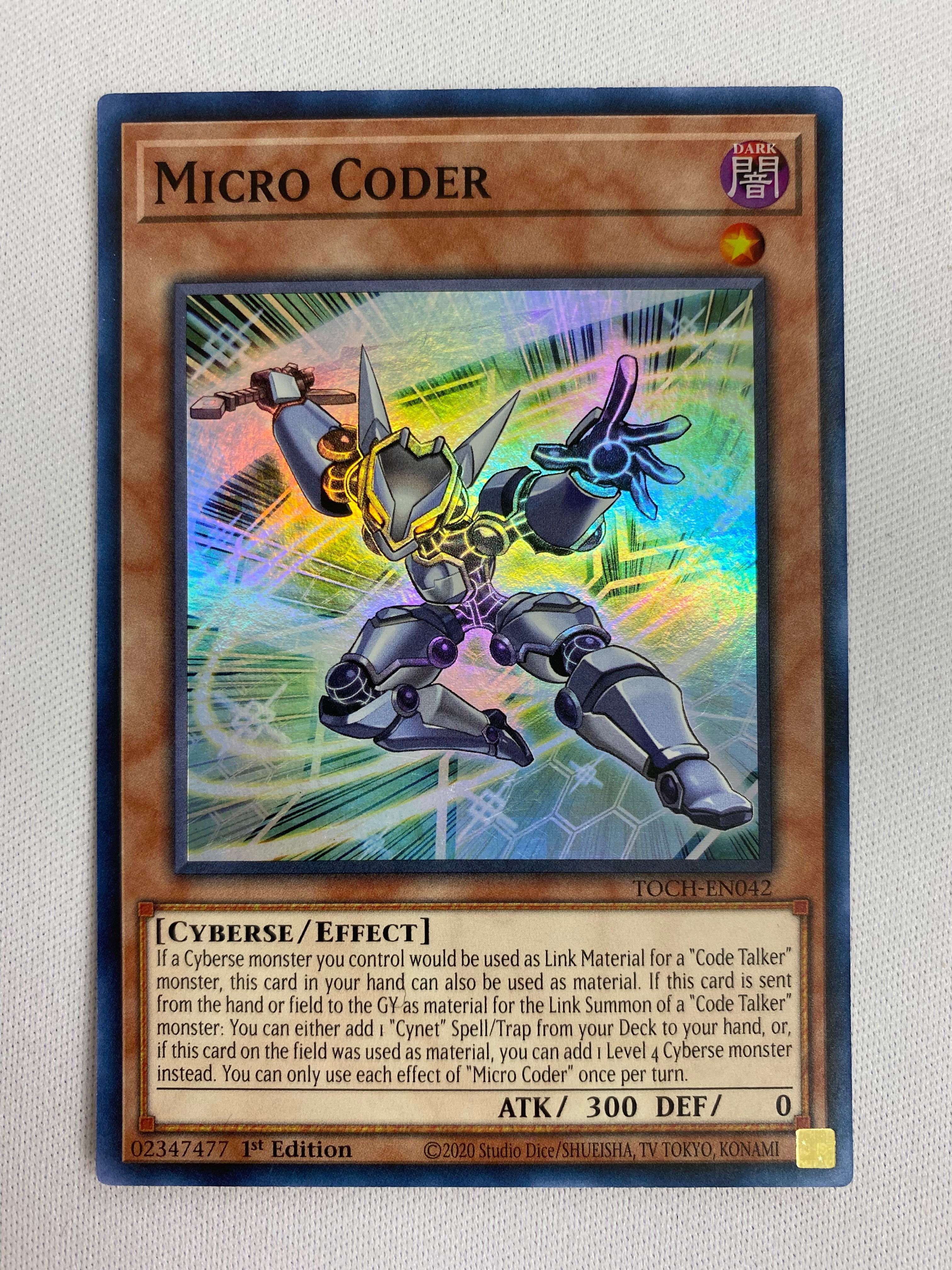 Yugioh Micro Coder TOCH-EN042 Super Rare 1st Edition Near Mint