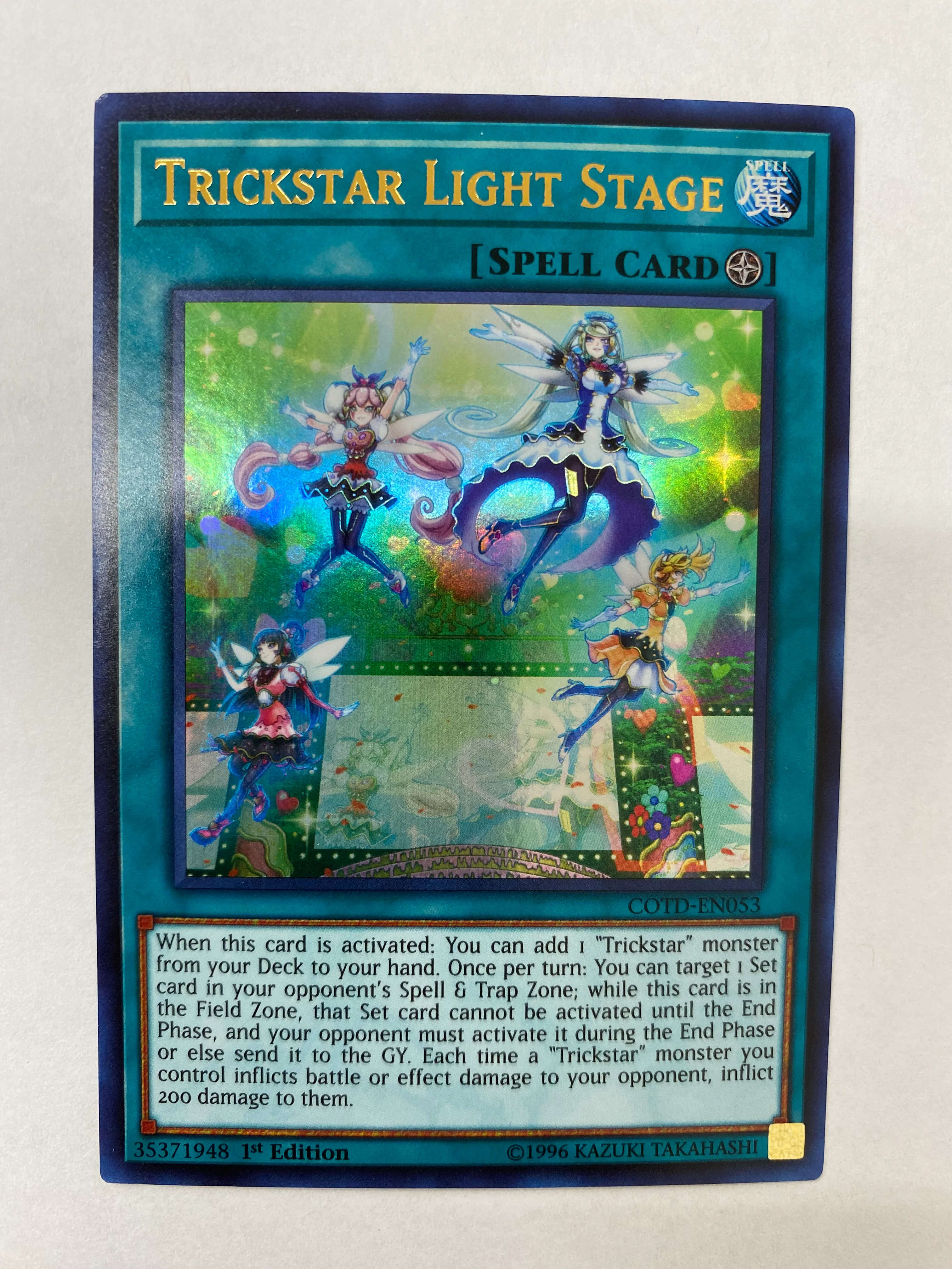 Yugioh Trickstar Light Stage  COTD-EN053  Ultra Rare  1st Edition Near Mint