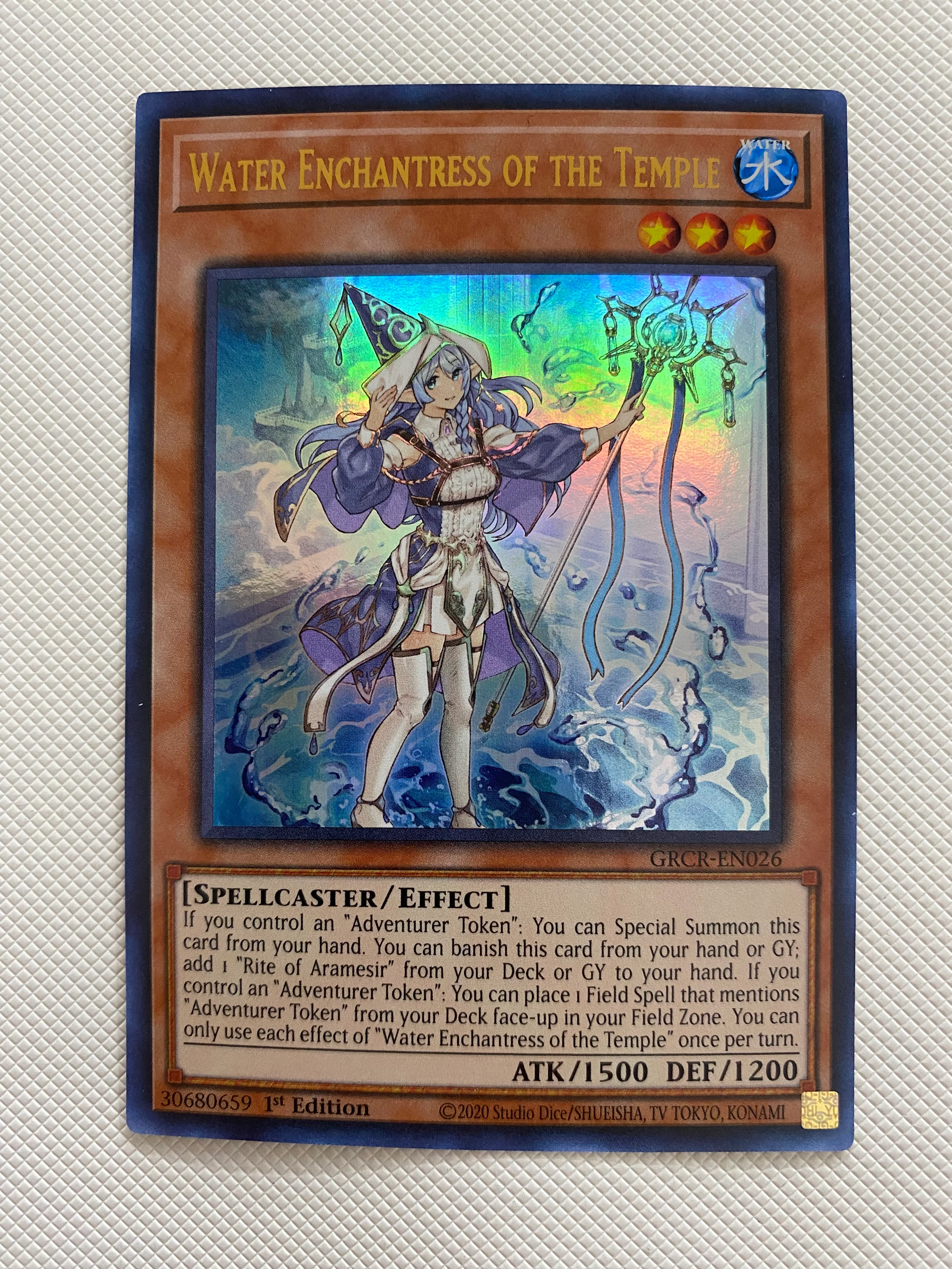 Yugioh Water Enchantress of the Temple GRCR-EN026 1st Edition Near Mint