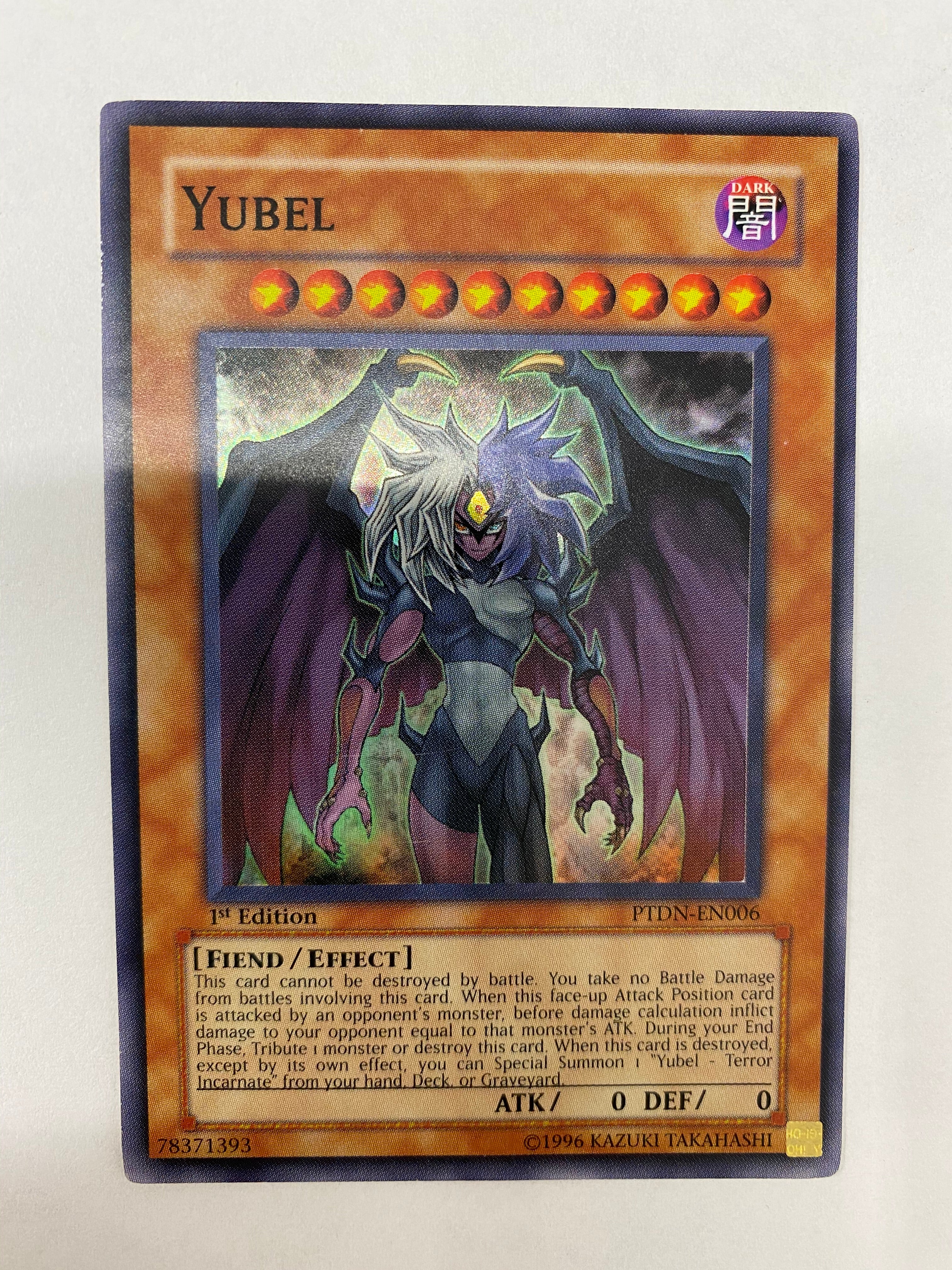 Yugioh Yubel  PTDN-EN006  Super Rare 1st Edition Near Mint